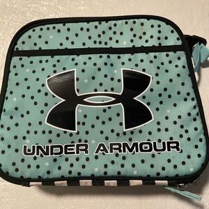 Under Armour Teal and Black Dot Lunch Bag